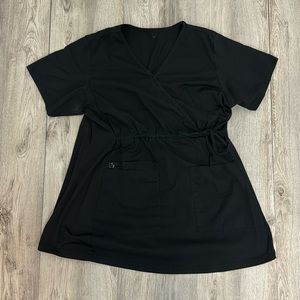 Wonderwink Black scrub top